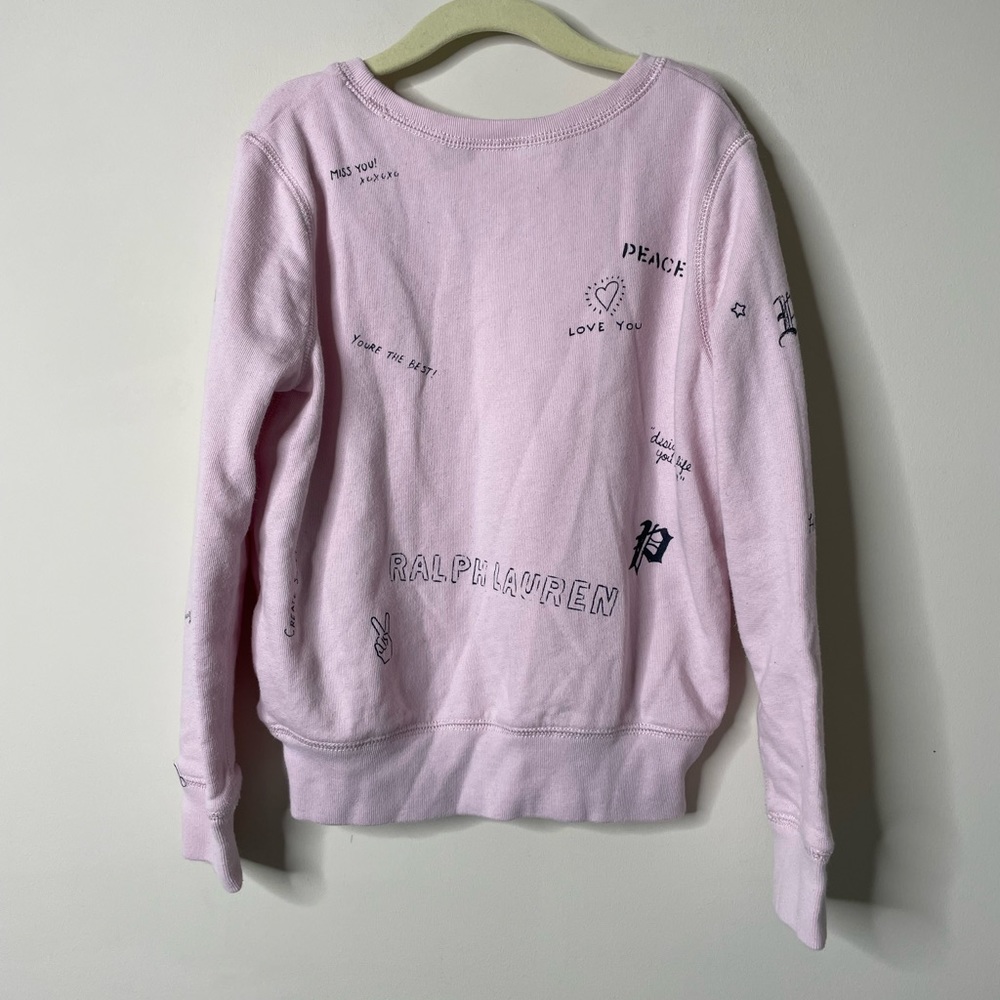 Polo Ralph Lauren Pink Crewneck Shirt Medium (8-10) - Picture 4 of 4
